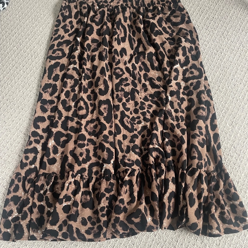 Leopard Print Women's Skirt